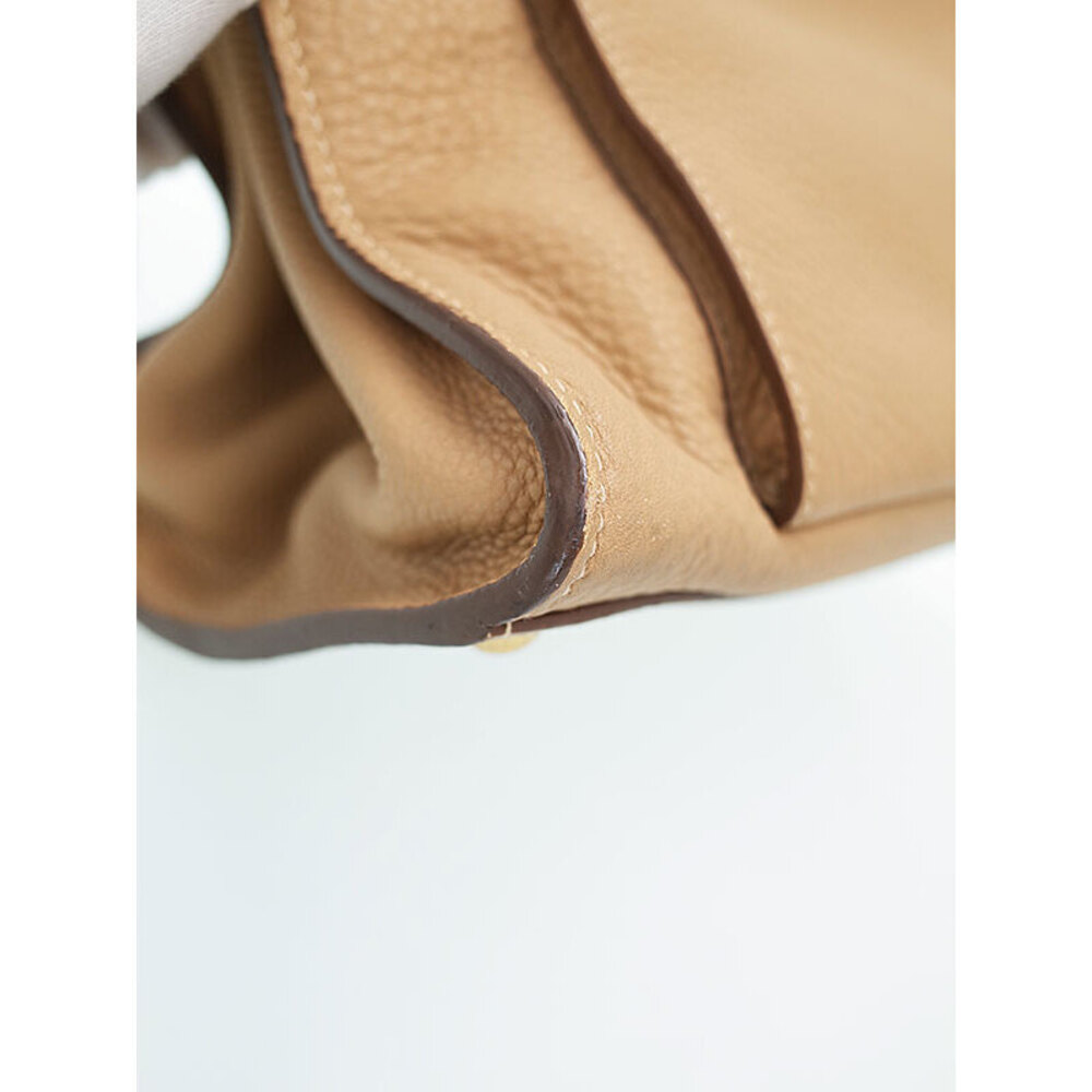 Prada Sughero Vitello Daino Leather Double Handle Tote Bag Tan Brown - Picture 9 of 9